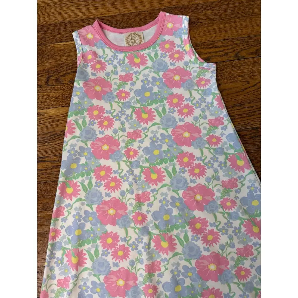 Beaufort Bonnet Company Girls' Pink Blue Floral Dress Size 6